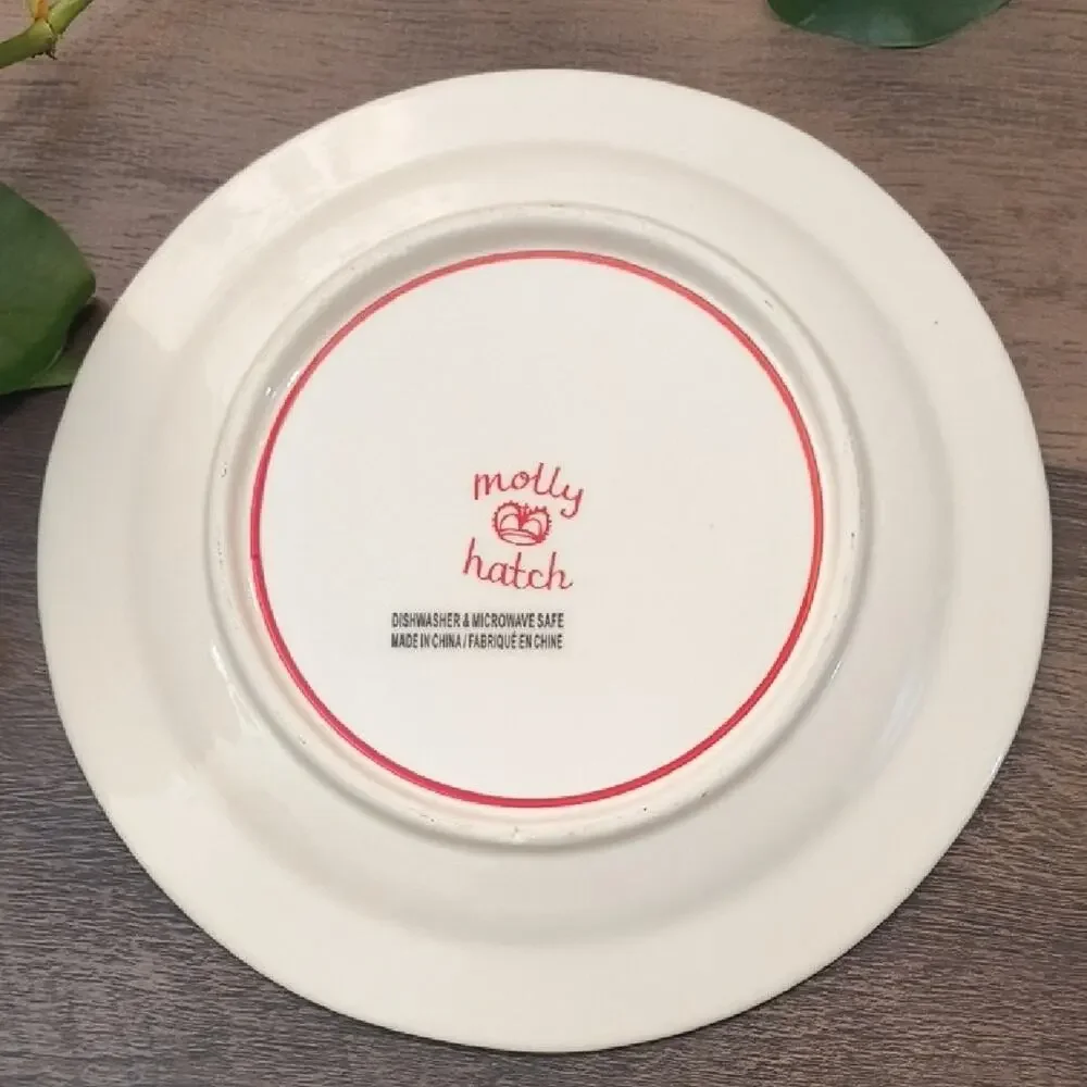 Anthropologie, Molly Hatch Snowflake Plate 8 1/2